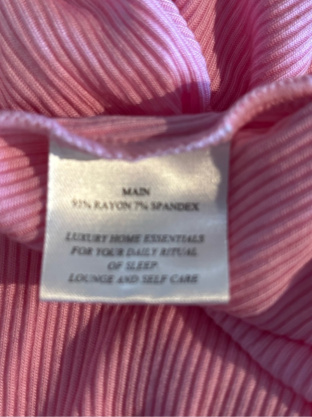MAISON ESSENTIELE Pink Ribbed Tank Top Size Medium - Picture 5 of 5
